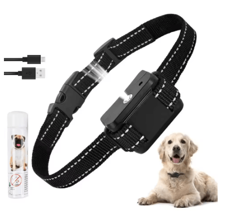 Citronella Bark Collar for Dogs, Automatic Spray Anti-Bark Collar, Rechargeable IP67 - Homvista