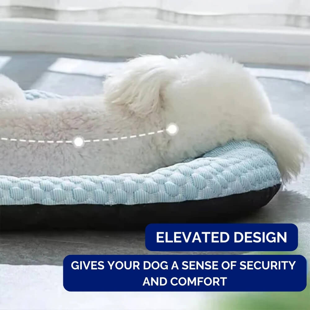 Cooling Dog Bed, Breathable Multi-Layer Pet Bed with Non-Slip Bottom & Washable Cover - Homvista