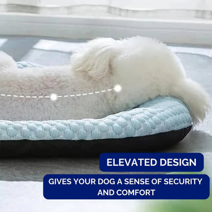 Cooling Dog Bed, Breathable Multi-Layer Pet Bed with Non-Slip Bottom & Washable Cover - Homvista