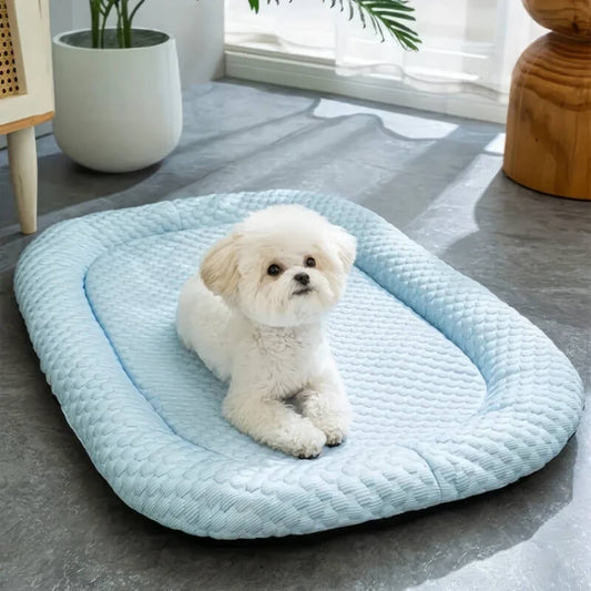 Cooling Dog Bed, Breathable Multi-Layer Pet Bed with Non-Slip Bottom & Washable Cover - Homvista