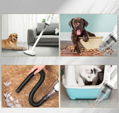 Cordless Pet Hair Vacuum, 12,000Pa Handheld Vacuum with 4 Nozzles, LED & 30-Min Runtime - Homvista