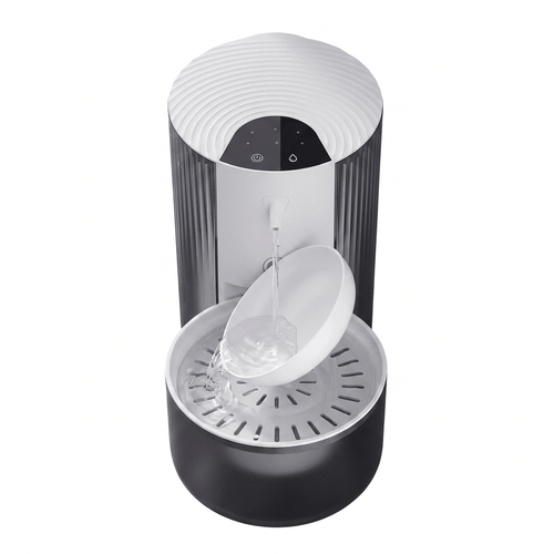 Cordless Pet Water Fountain, 3L Dual-Tank Cat & Dog Fountain with Automatic Water Exchange - Homvista