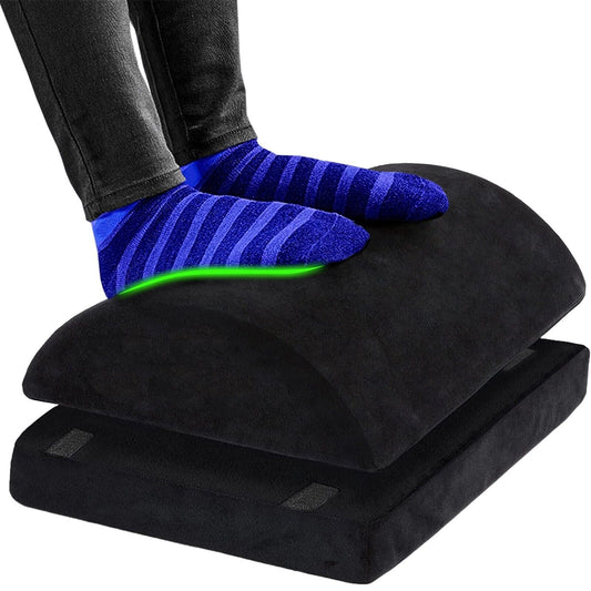 Curved Ergonomic Under Desk Home Office Foot Rest - Homvista