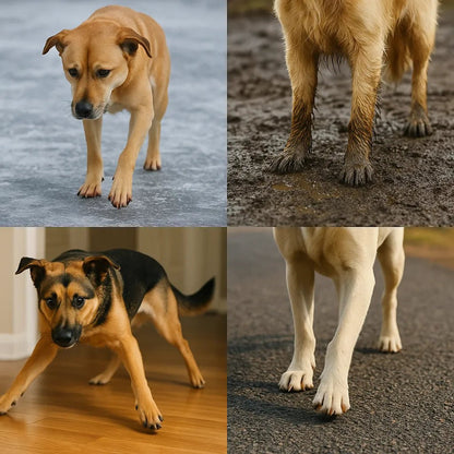 Dog Boots for Winter, Water-Resistant Non-Slip Paw Shoes with Reflective Straps - Homvista