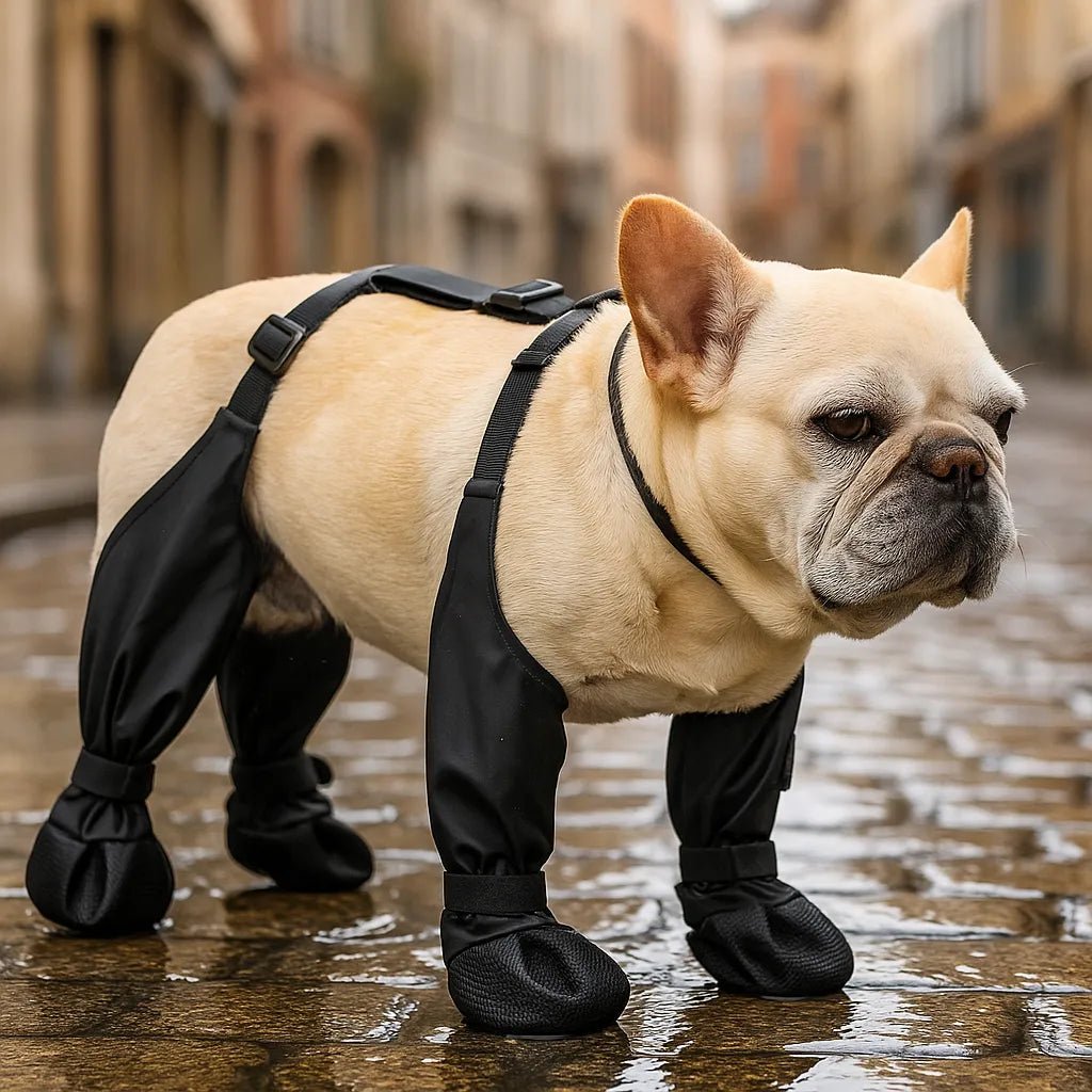 Dog Boots for Winter, Water-Resistant Non-Slip Paw Shoes with Reflective Straps - Homvista
