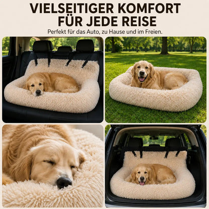 Dog Car Seat, Padded Pet Booster Seat with Safety Leash, Non-Slip Base & Washable Cover - Homvista