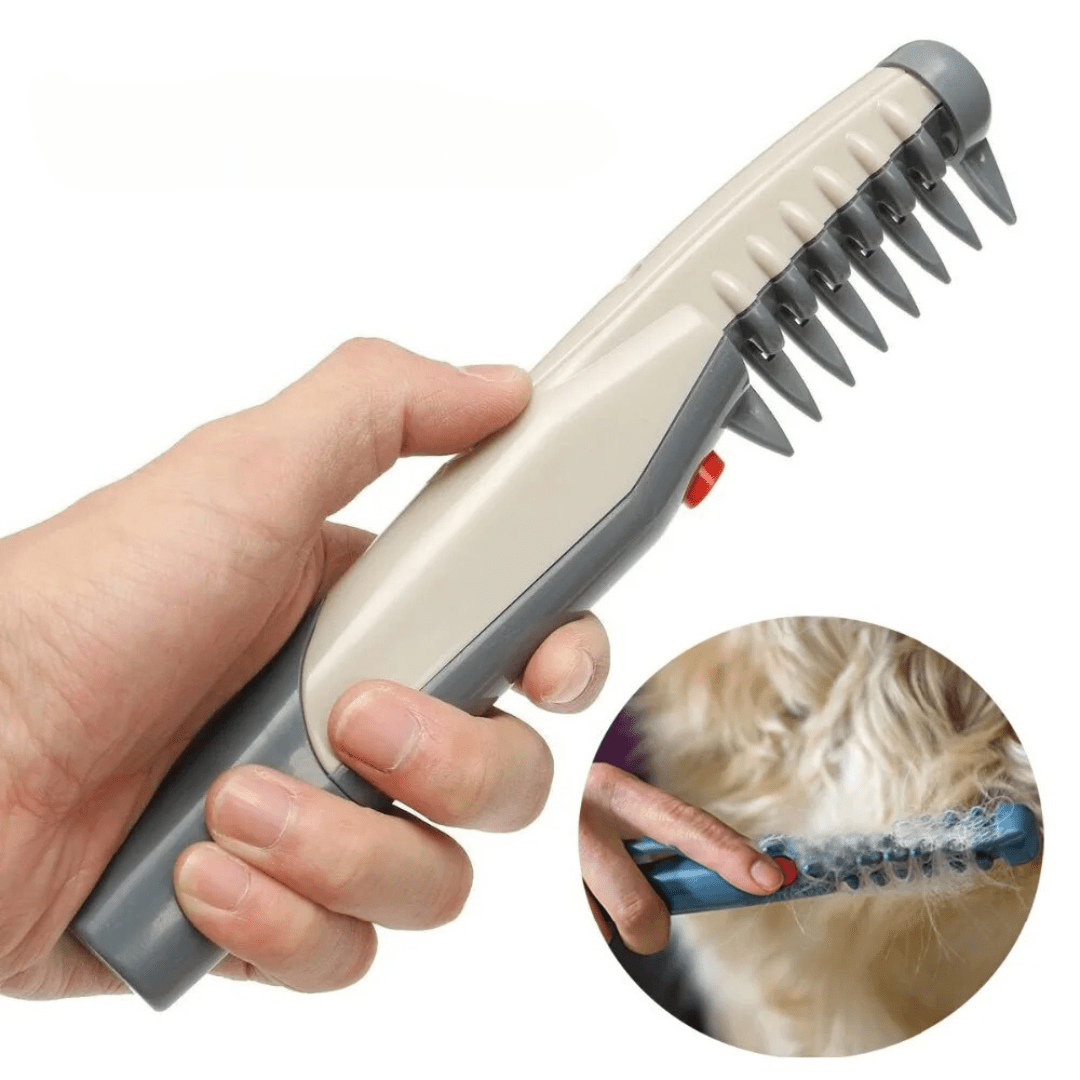 Dog & Cat Detangling Comb, Stainless Steel Pet Grooming Tool for Knots & Matted Fur - Homvista