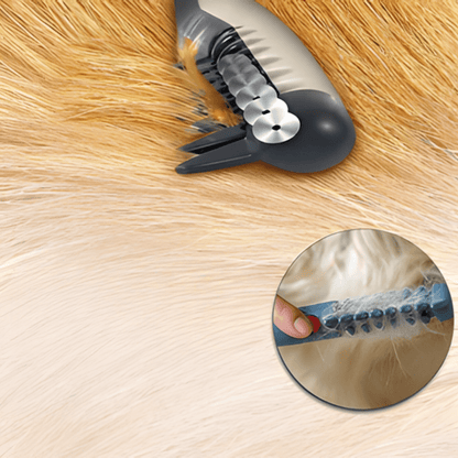 Dog & Cat Detangling Comb, Stainless Steel Pet Grooming Tool for Knots & Matted Fur - Homvista