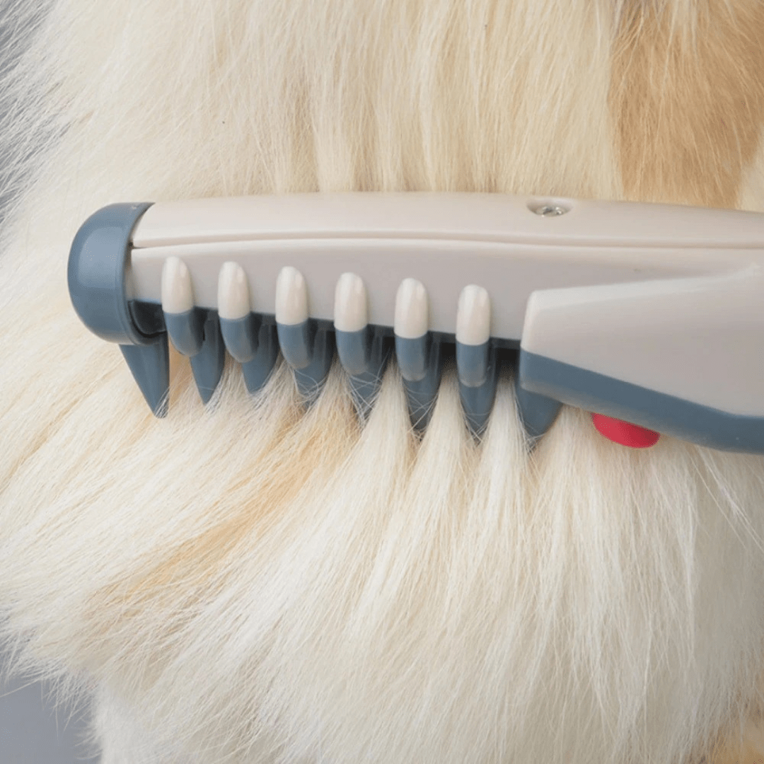 Dog & Cat Detangling Comb, Stainless Steel Pet Grooming Tool for Knots & Matted Fur - Homvista