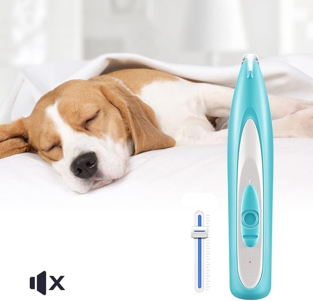 Dog Grooming Trimmer, Rechargeable Pet Clippers with LED, 18mm Blade & <35dB Quiet Operation - Homvista