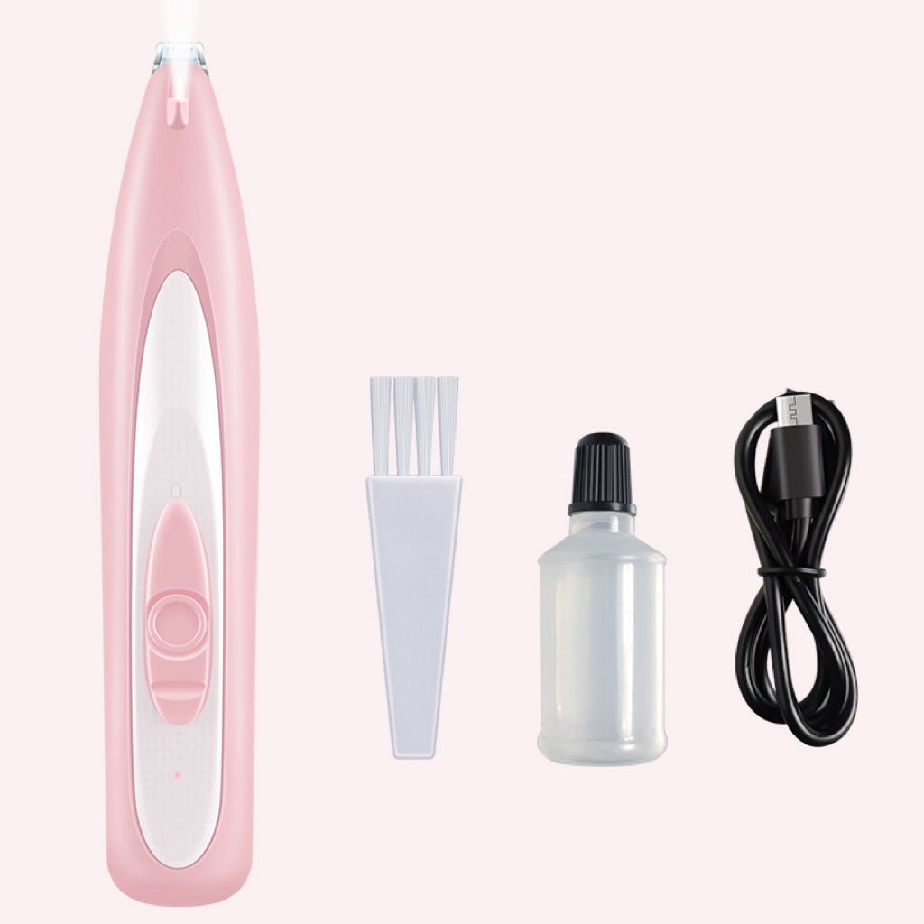 Dog Grooming Trimmer, Rechargeable Pet Clippers with LED, 18mm Blade & <35dB Quiet Operation - Homvista