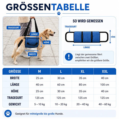 Dog Lift Support Harness with Dual Handles, Adjustable Padded Mobility Harness for Stairs & Cars - Homvista