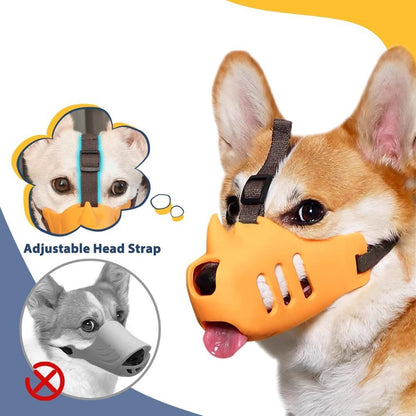 Dog Muzzle, Breathable Adjustable Muzzle for Small, Medium & Large Dogs - Homvista
