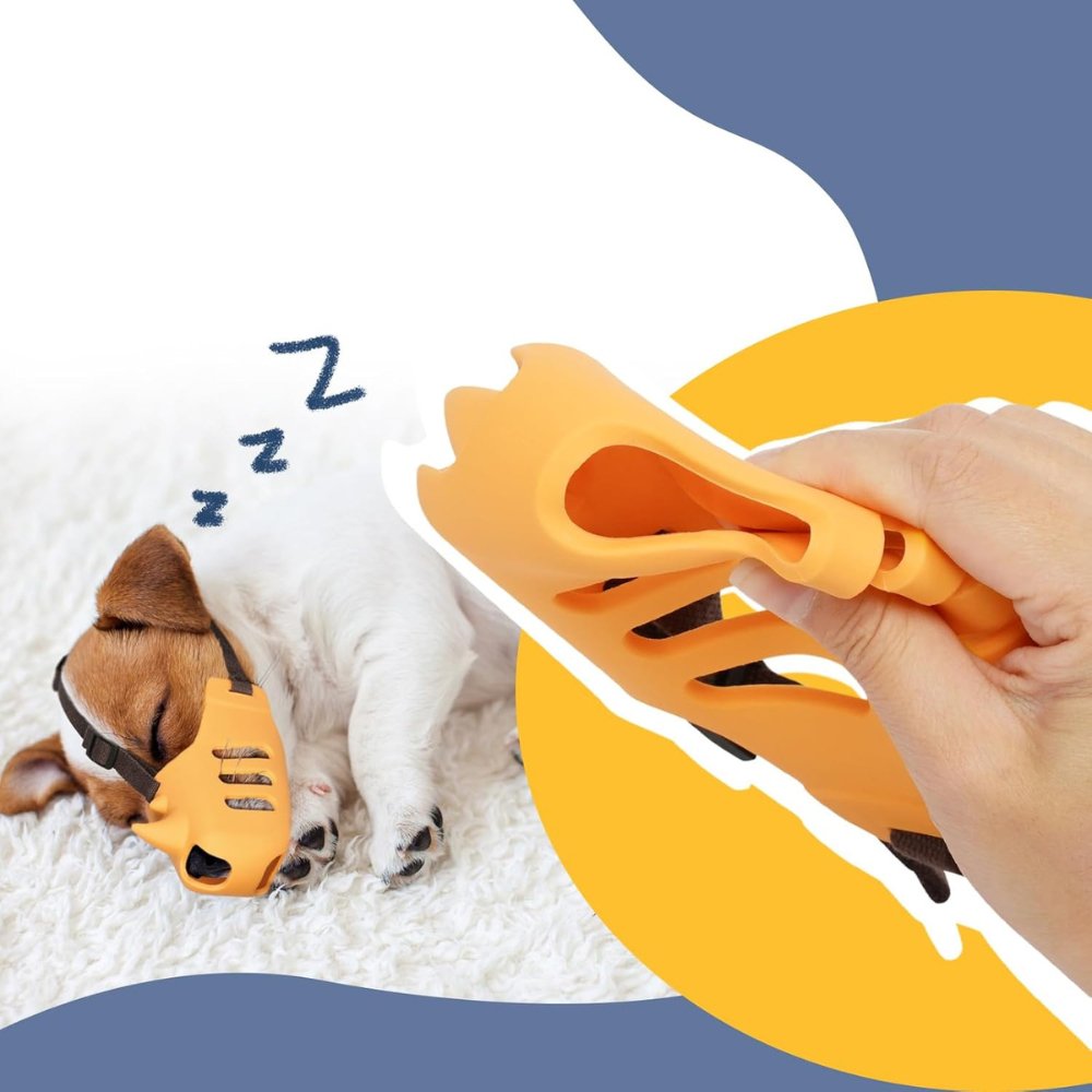 Dog Muzzle, Breathable Adjustable Muzzle for Small, Medium & Large Dogs - Homvista
