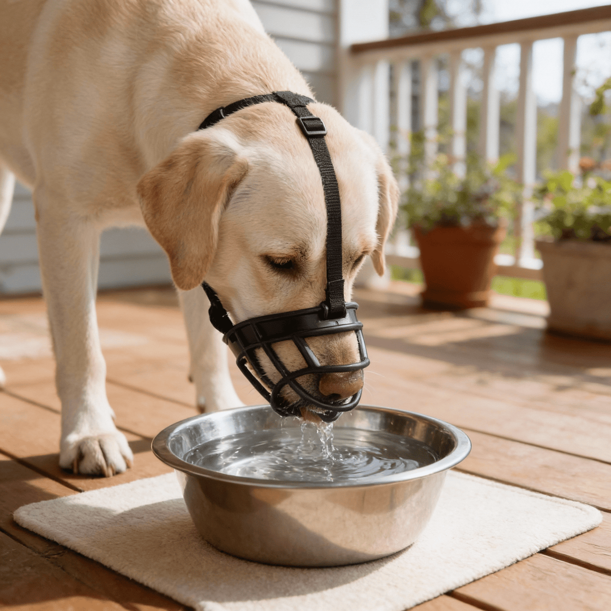 Dog Muzzle, Breathable Mesh Adjustable Muzzle for Biting, Grooming & Walking - Homvista
