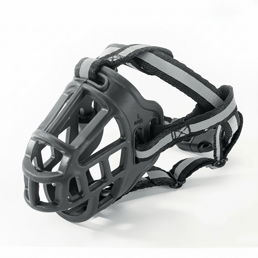 Dog Muzzle, Breathable Mesh Adjustable Muzzle for Biting, Grooming & Walking - Homvista