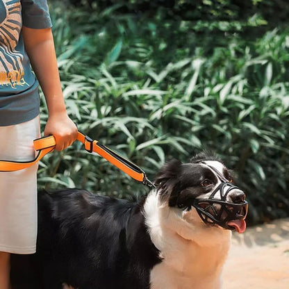 Dog Muzzle for Biting, Breathable Adjustable Muzzle for Walking, Grooming & Training - Homvista