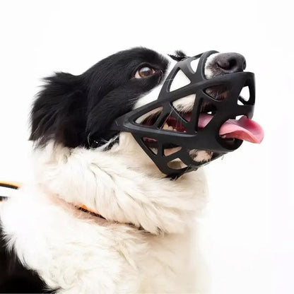 Dog Muzzle for Biting, Breathable Adjustable Muzzle for Walking, Grooming & Training - Homvista