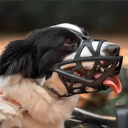 Dog Muzzle for Biting, Breathable Adjustable Muzzle for Walking, Grooming & Training - Homvista