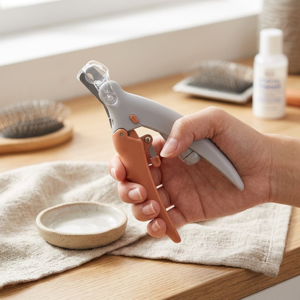 Dog Nail Clippers with Quick Sensor, Stainless Steel Pet Nail Trimmer for At-Home Grooming - Homvista