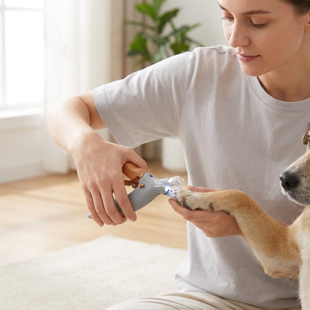 Dog Nail Clippers with Quick Sensor, Stainless Steel Pet Nail Trimmer for At-Home Grooming - Homvista
