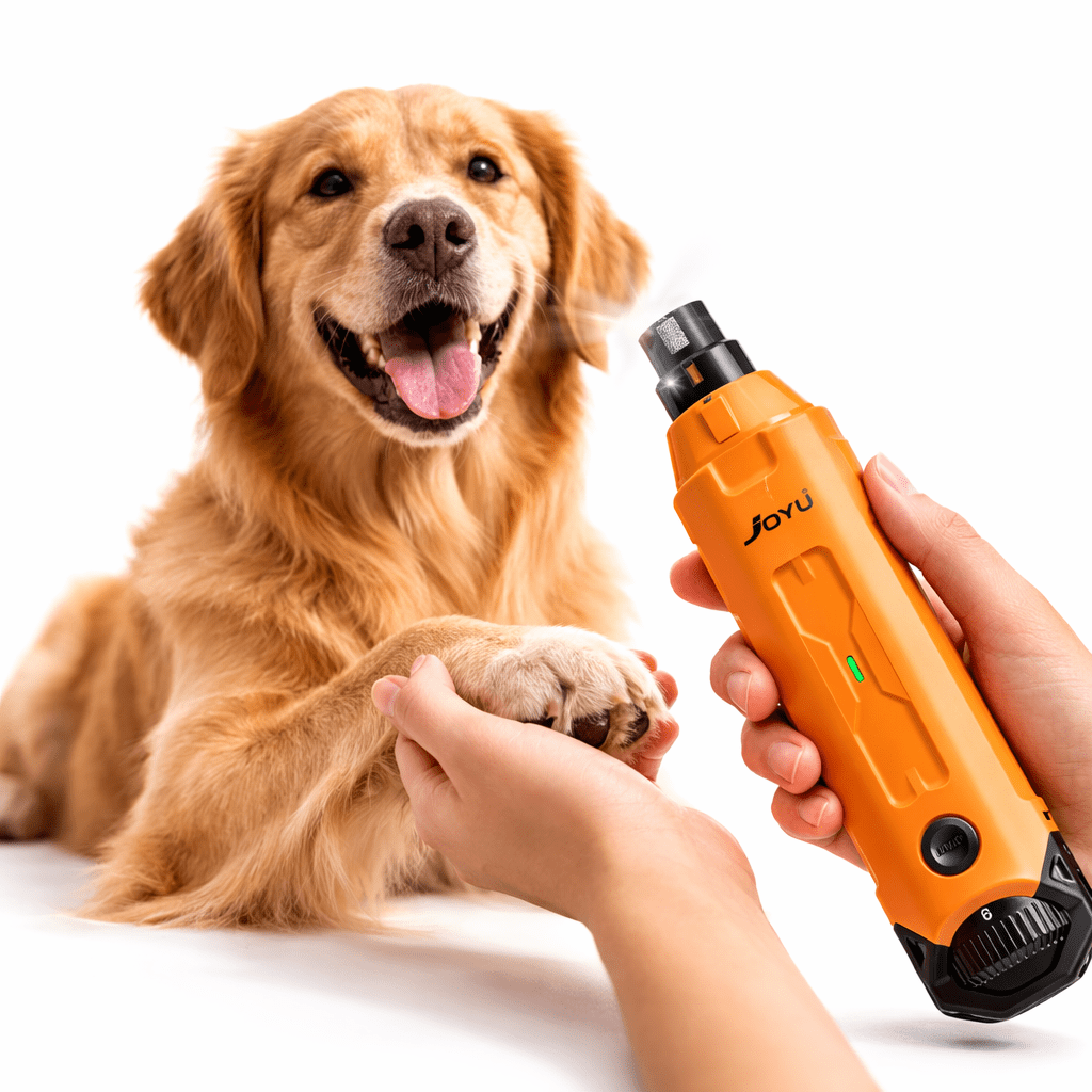 Dog Nail Grinder, 6-Speed Rechargeable Pet Nail Trimmer with Dual LED & Low-Noise Motor - Homvista