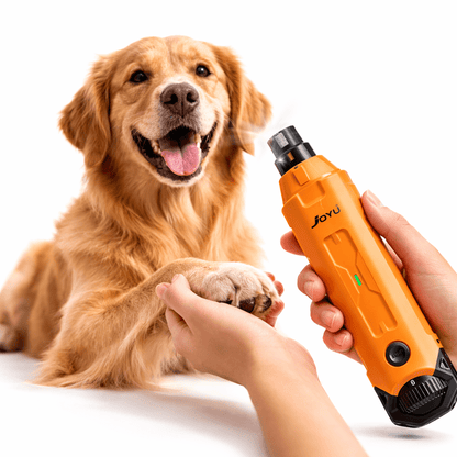 Dog Nail Grinder, 6-Speed Rechargeable Pet Nail Trimmer with Dual LED & Low-Noise Motor - Homvista