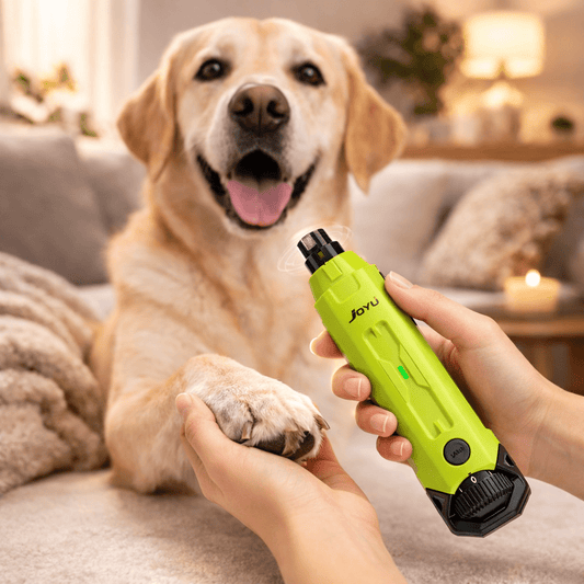 Dog Nail Grinder, 6-Speed Rechargeable Pet Nail Trimmer with Dual LED & Low-Noise Motor - Homvista