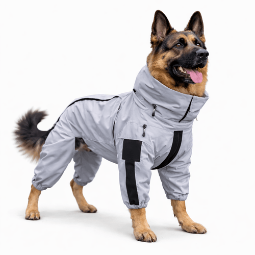 Dog Raincoat, Reflective Water-Resistant Dog Coat with Breathable Lining, S–XXL - Homvista