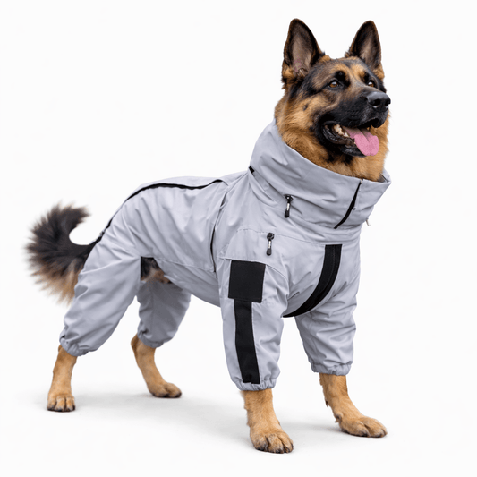 Dog Raincoat, Reflective Water-Resistant Dog Coat with Breathable Lining, S–XXL - Homvista