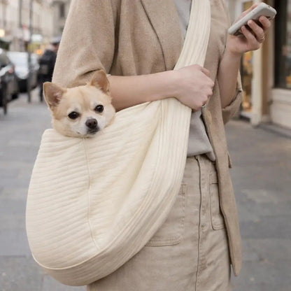 Dog Sling Carrier, Padded Shoulder & Crossbody Pet Carrier for Small to Medium Dogs - Homvista
