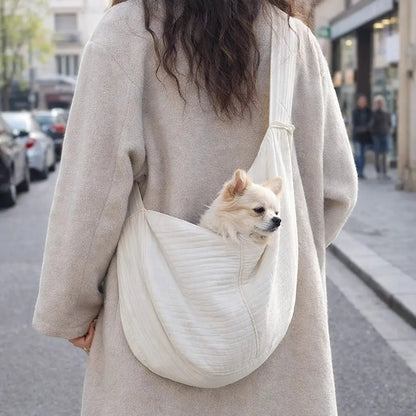 Dog Sling Carrier, Padded Shoulder & Crossbody Pet Carrier for Small to Medium Dogs - Homvista