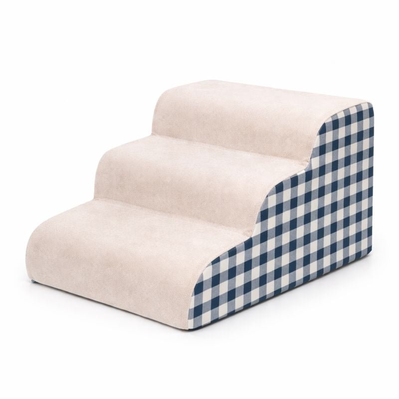 Dog Stairs for Bed & Sofa, High-Density Foam Pet Steps with Non-Slip Surface, 2 or 3 Step - Homvista