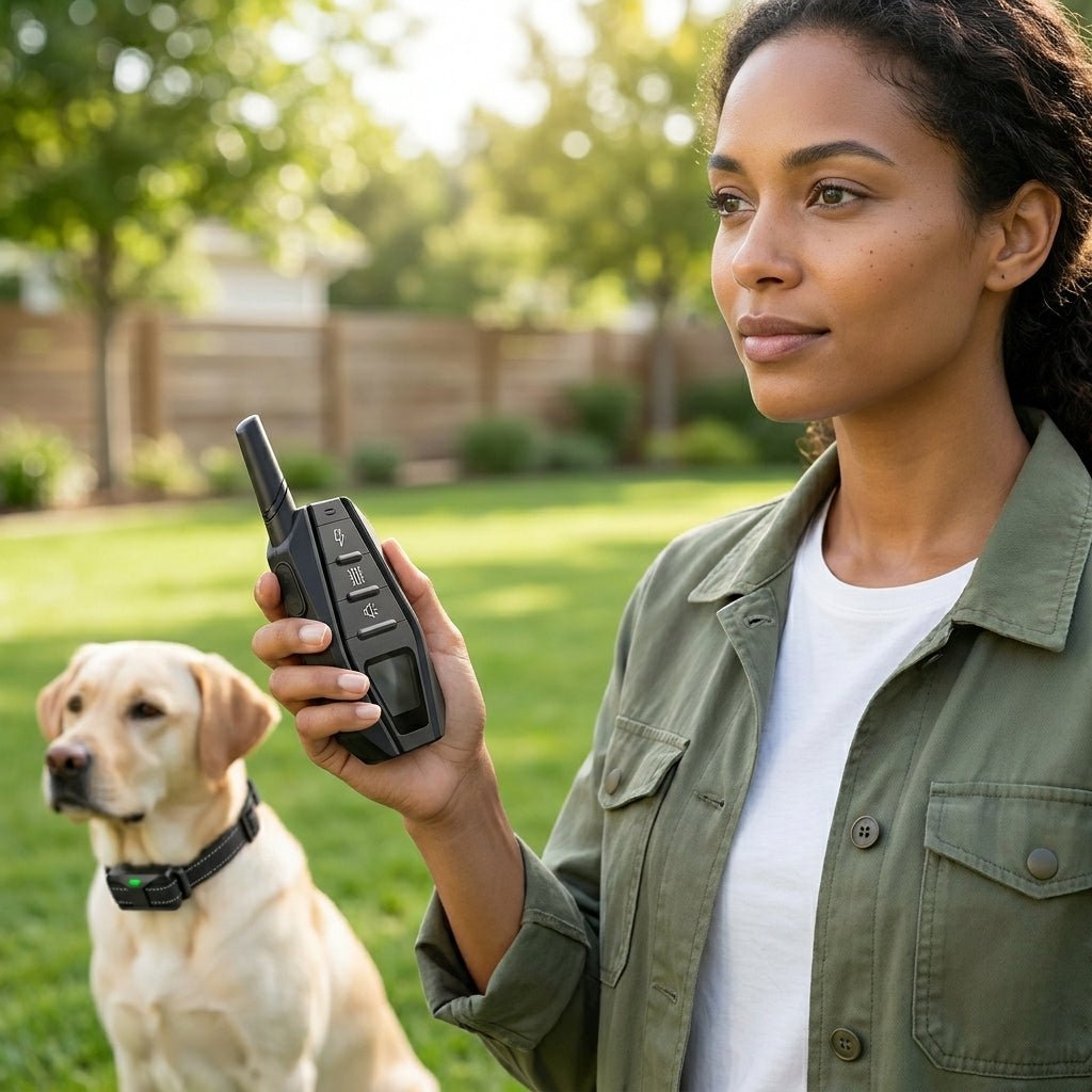 Dog Training Collar with Remote, 1000m IPX7 E Collar with Beep, Vibration & Static Modes - Homvista