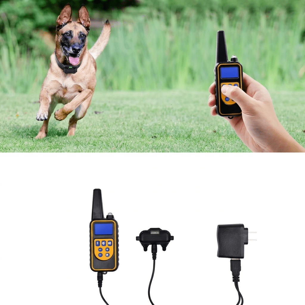 Dog Training Collar with Remote, 2400ft Waterproof E Collar with 3 Modes & Memory Function - Homvista