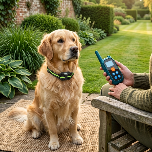 Dog Training Collar with Remote, IP68 E Collar with 4 Modes, 99 Levels & LED Light - Homvista
