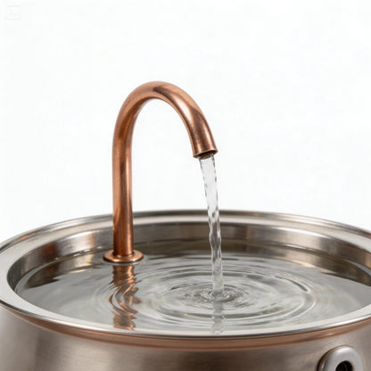 Cat Water Fountain, 2L Filtered Pet Fountain with Activated Carbon, Adjustable Flow & <30dB Pump - Homvista