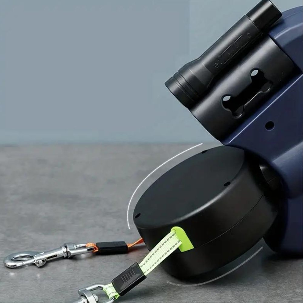 Dual Dog Leash, Tangle-Free Rotating Leash for Walking Two Dogs - Homvista