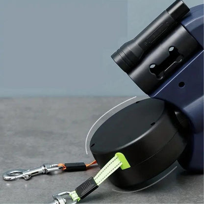 Dual Dog Leash, Tangle-Free Rotating Leash for Walking Two Dogs - Homvista