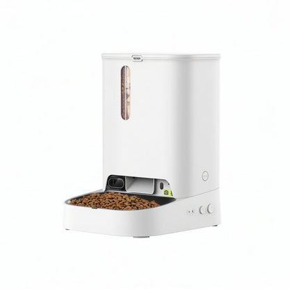 Smart Pet Feeder with Camera, Dual-Hopper Automatic Feeder with Pet Recognition & Meal Tracking - Homvista