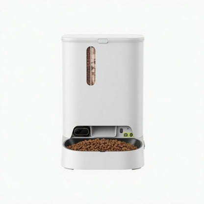 Smart Pet Feeder with Camera, Dual-Hopper Automatic Feeder with Pet Recognition & Meal Tracking - Homvista