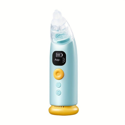 Electric Baby Nasal Aspirator, Adjustable Suction Nose Sucker with 3 Silicone Tips - Homvista