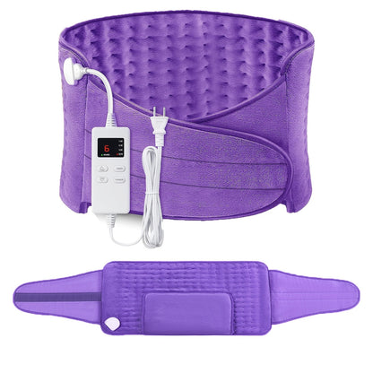 Electric Heating Pad Belt, 12x24 Lower Back Wrap, 6 Heat Levels & Timers - Homvista
