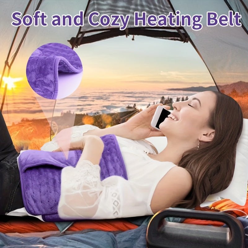 Electric Heating Pad Belt, 12x24 Lower Back Wrap, 6 Heat Levels & Timers - Homvista