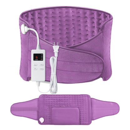 Electric Heating Pad Belt, 12x24 Lower Back Wrap, 6 Heat Levels & Timers - Homvista