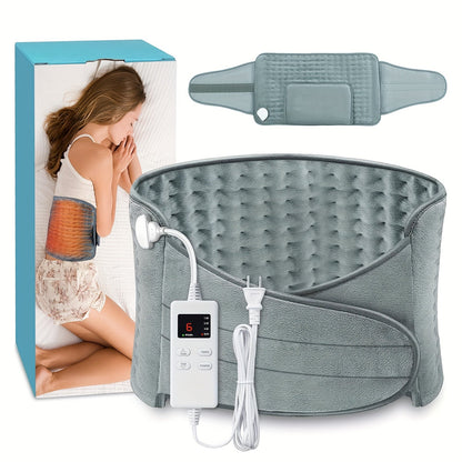 Electric Heating Pad Belt, 12x24 Lower Back Wrap, 6 Heat Levels & Timers - Homvista