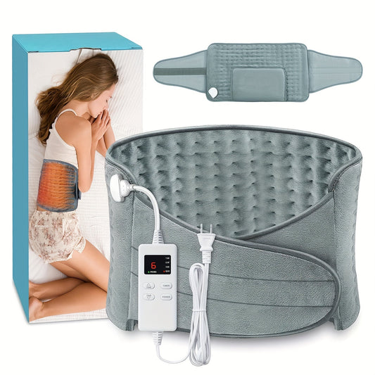 Electric Heating Pad Belt, 12x24 Lower Back Wrap, 6 Heat Levels & Timers - Homvista