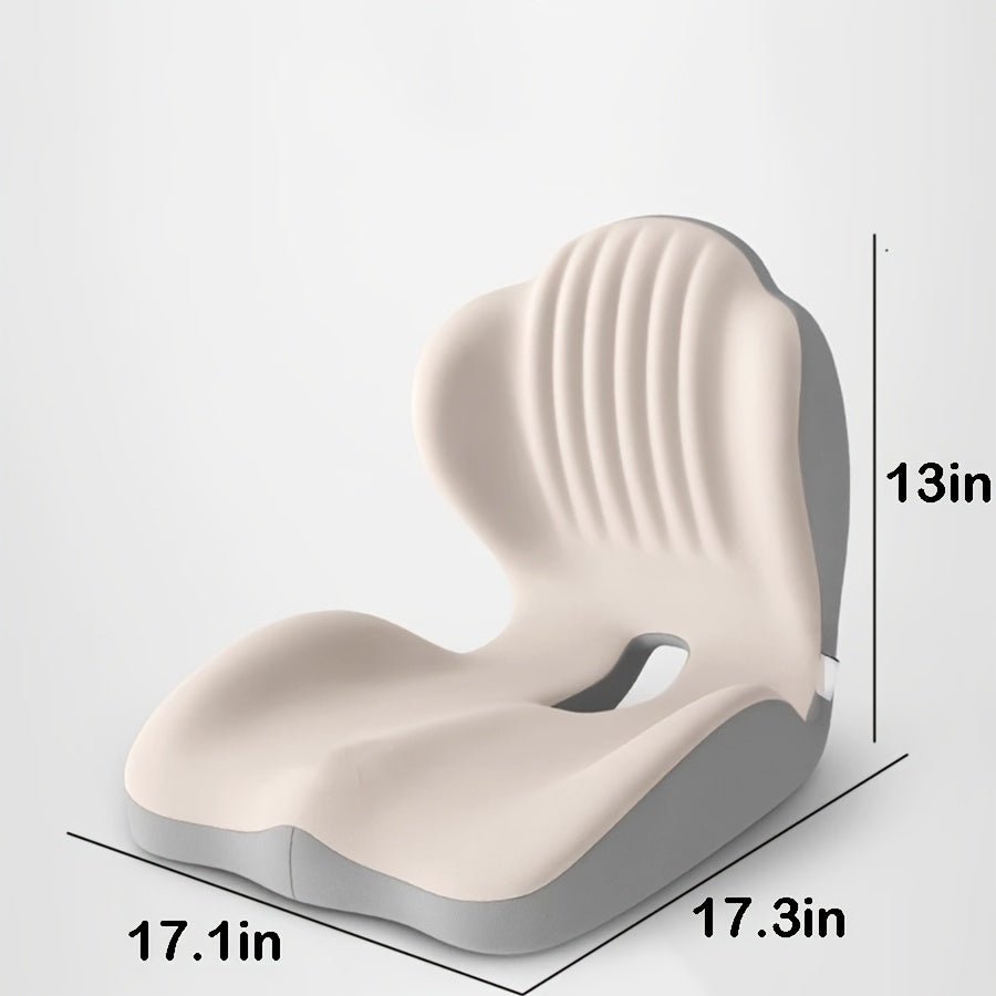 Ergonomic Lumbar Support Cushion, Memory Foam Back Pillow for Office & Car - Homvista