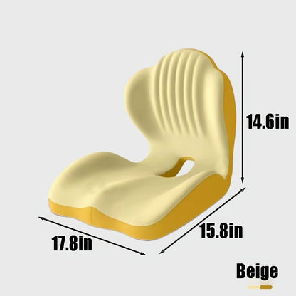Ergonomic Lumbar Support Cushion, Memory Foam Back Pillow for Office & Car - Homvista