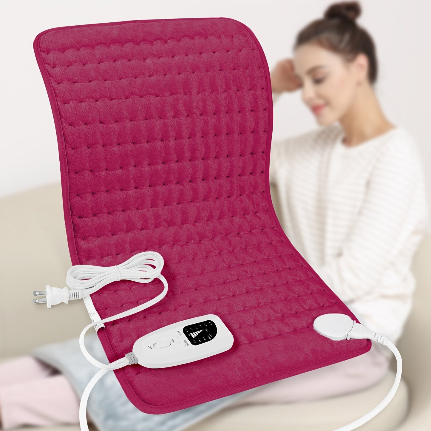 Extra Large Electric Heating Pad, Fast Heating for Back, Neck & Shoulders - Homvista